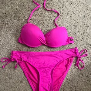 Vibrant Pink Bikini Set